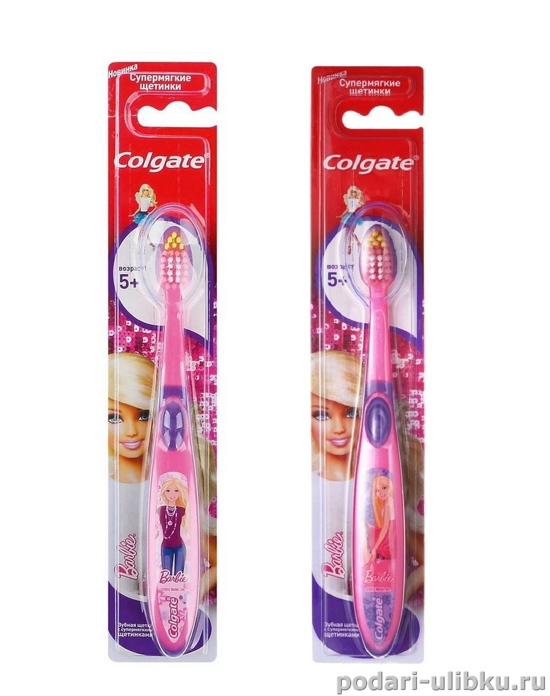картинка Colgate детская зубная щетка Colgate "Barbie" от 5-ти лет. — Подари Улыбку