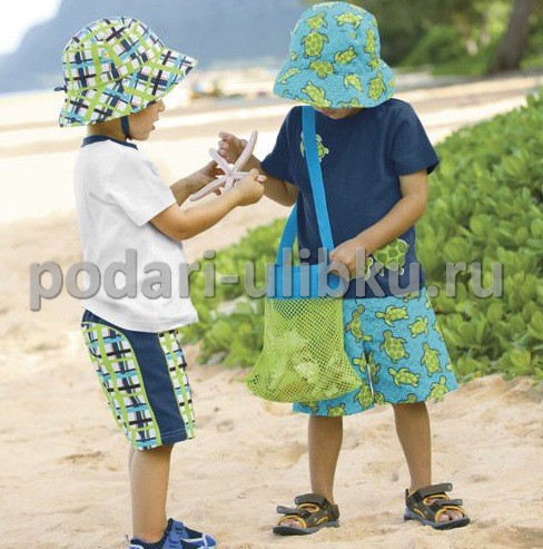 картинка Детская сумочка-сетка для песочницы и пляжа — Подари Улыбку