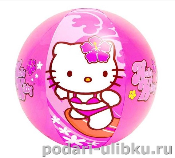 картинка Мяч пляжный надувной "Hello Kitty" — Подари Улыбку