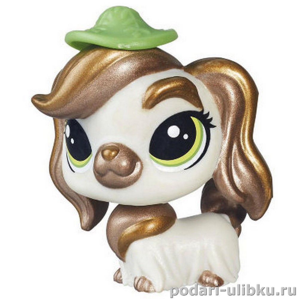 картинка Фигурка Littlest Pet Shop c аксессуаром сверкающая cобачка Mossy Courtley (#127) — Подари Улыбку
