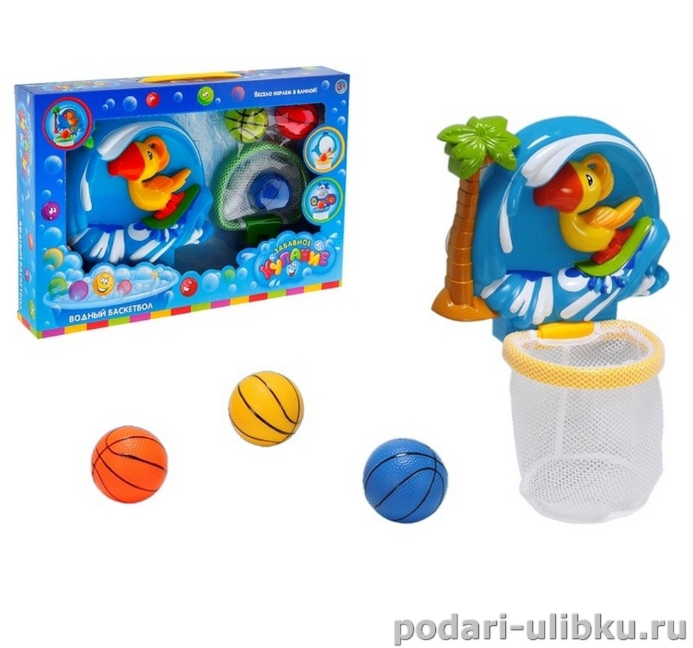 картинка Игрушка для ванной "Водный баскетбол. Попугайчик" — Подари Улыбку
