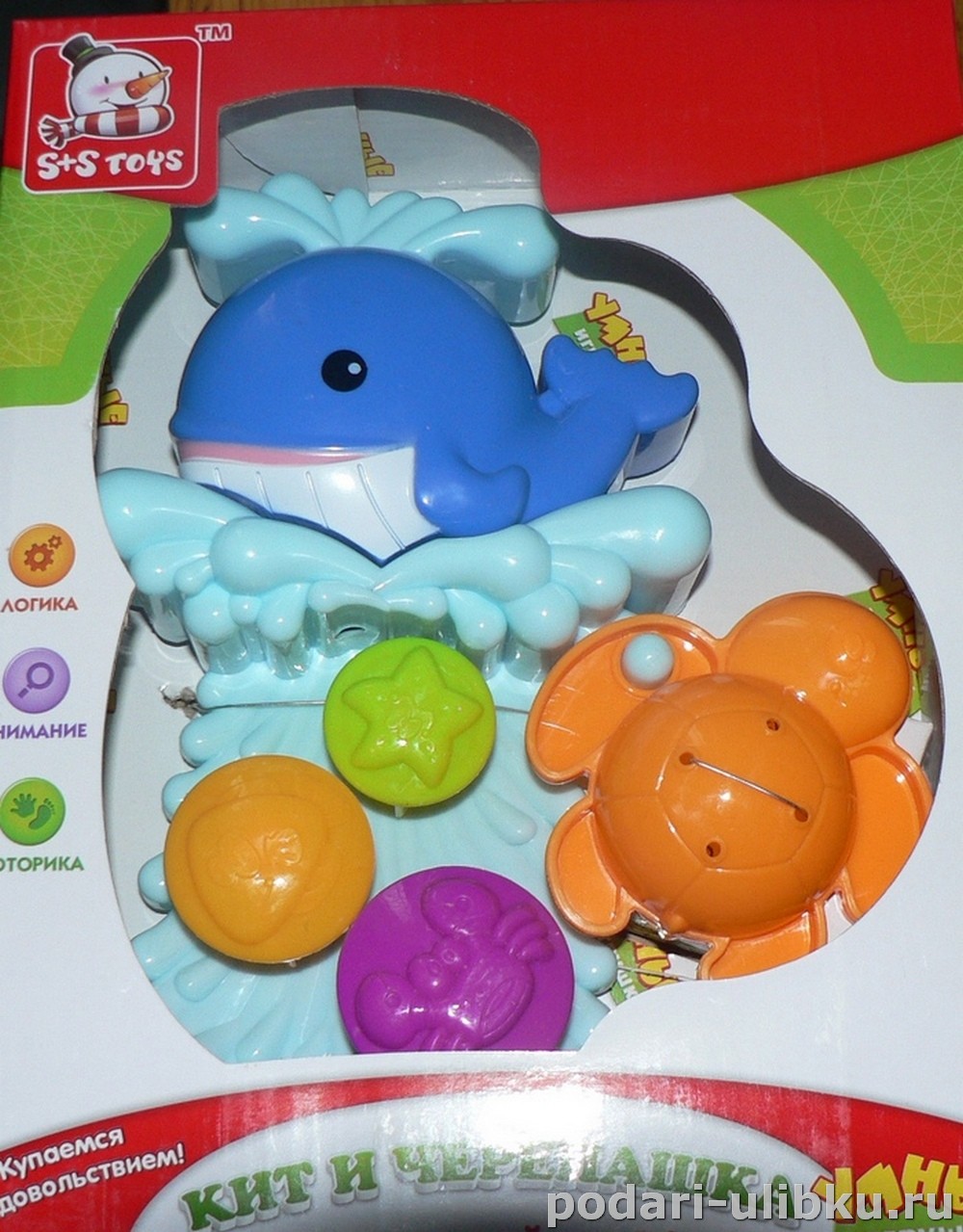 картинка Игрушка для купания "Не разлей вода", Кит и Черепашка. — Подари Улыбку