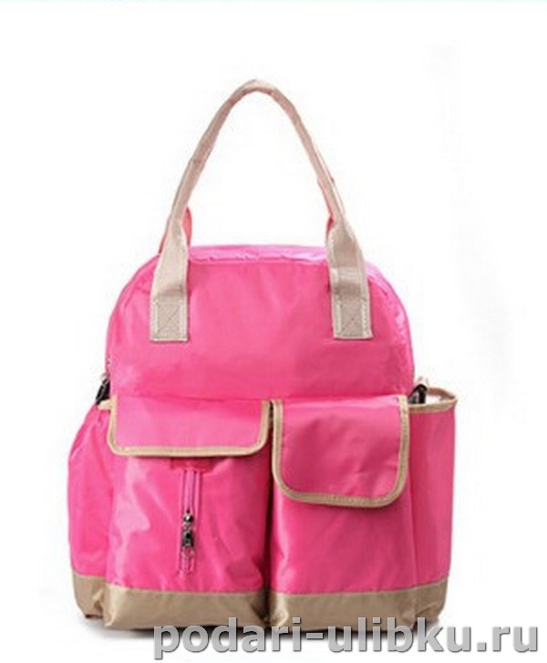 Сумка-рюкзак для мамы Insular розовая