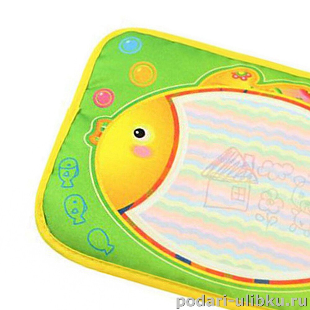картинка Коврик для рисования водой разноцветный "Рыбка" — Подари Улыбку