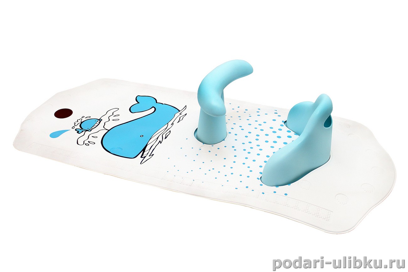 картинка Коврик для ванны ROXY-KIDS со съемным стульчиком — Подари Улыбку