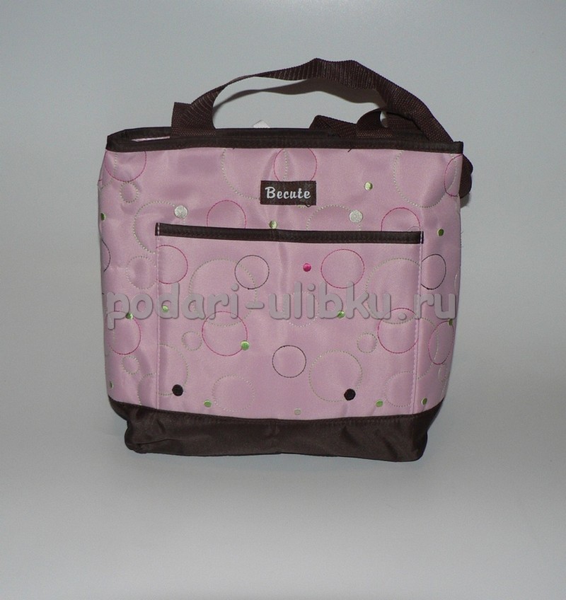 картинка Небольшая сумка для мамы Becute, розовая — Подари Улыбку