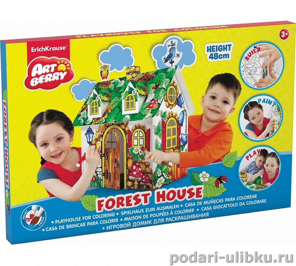 картинка Игровой набор для раскрашивания "Forest House - Лесной Домик" Artberry. — Подари Улыбку