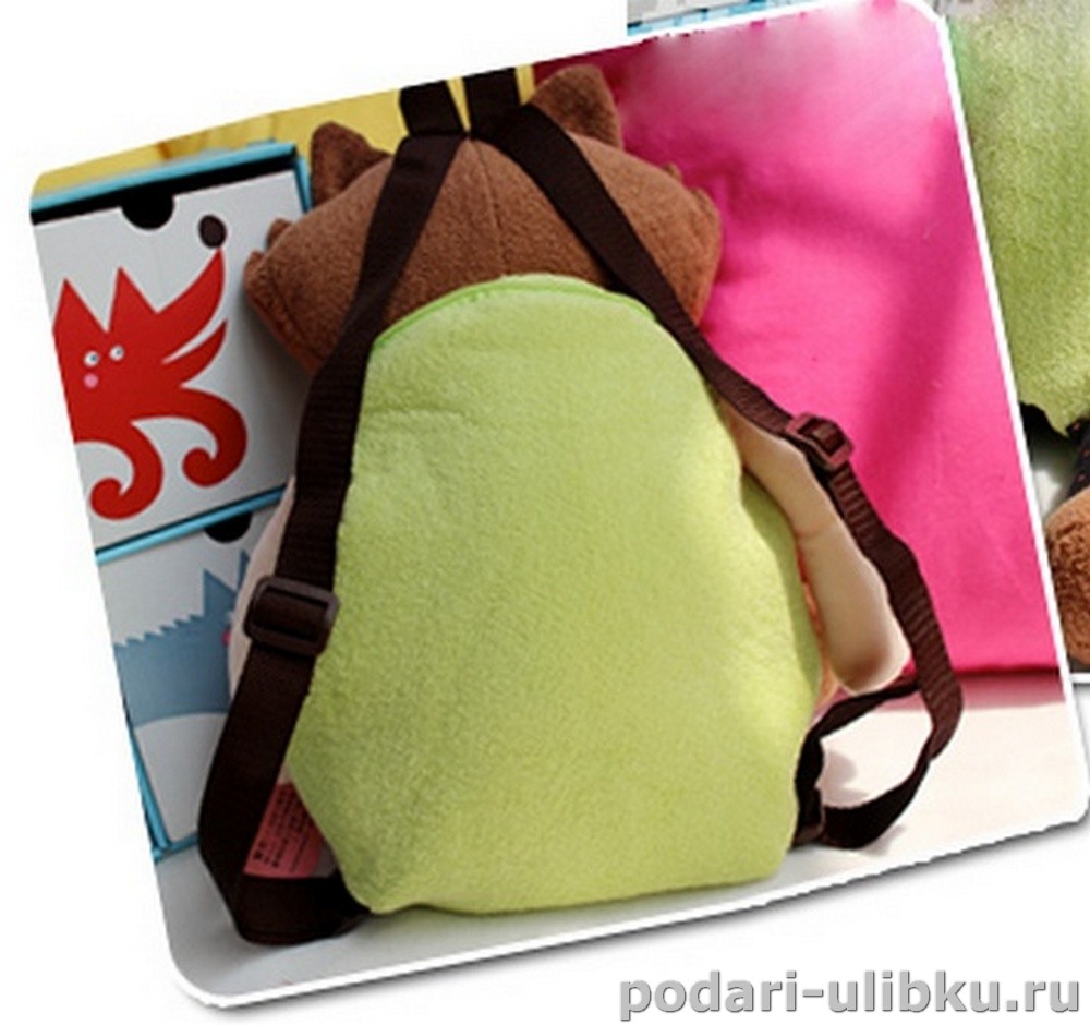 картинка Мягкий рюкзак детский  "Девочка - Белочка" — Подари Улыбку