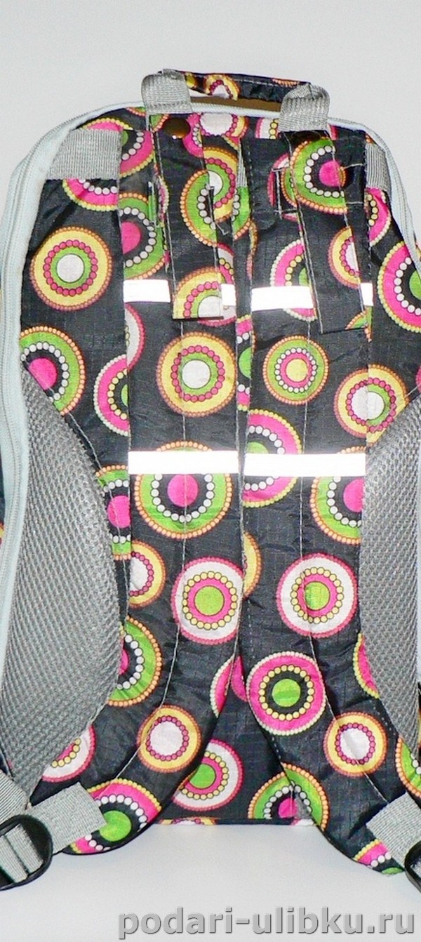 картинка Рюкзак для мамы и на коляску "Круги на чёрном" — Подари Улыбку
