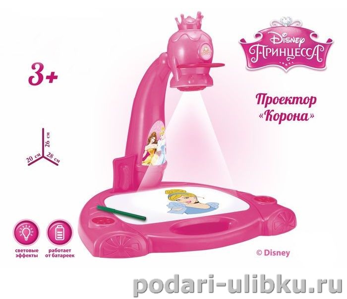 картинка Проектор Принцессы "Корона" 3в1 от Disney — Подари Улыбку