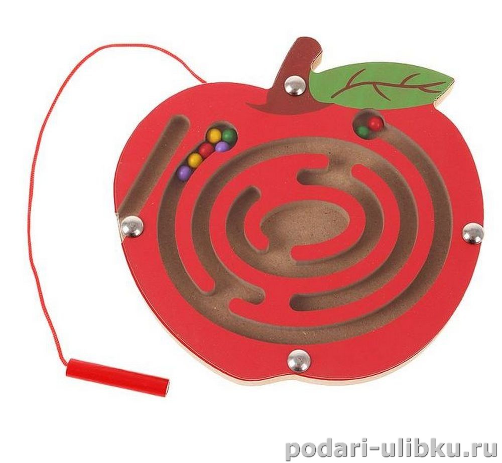 картинка Лабиринт магнитный малый "Яблочко" — Подари Улыбку