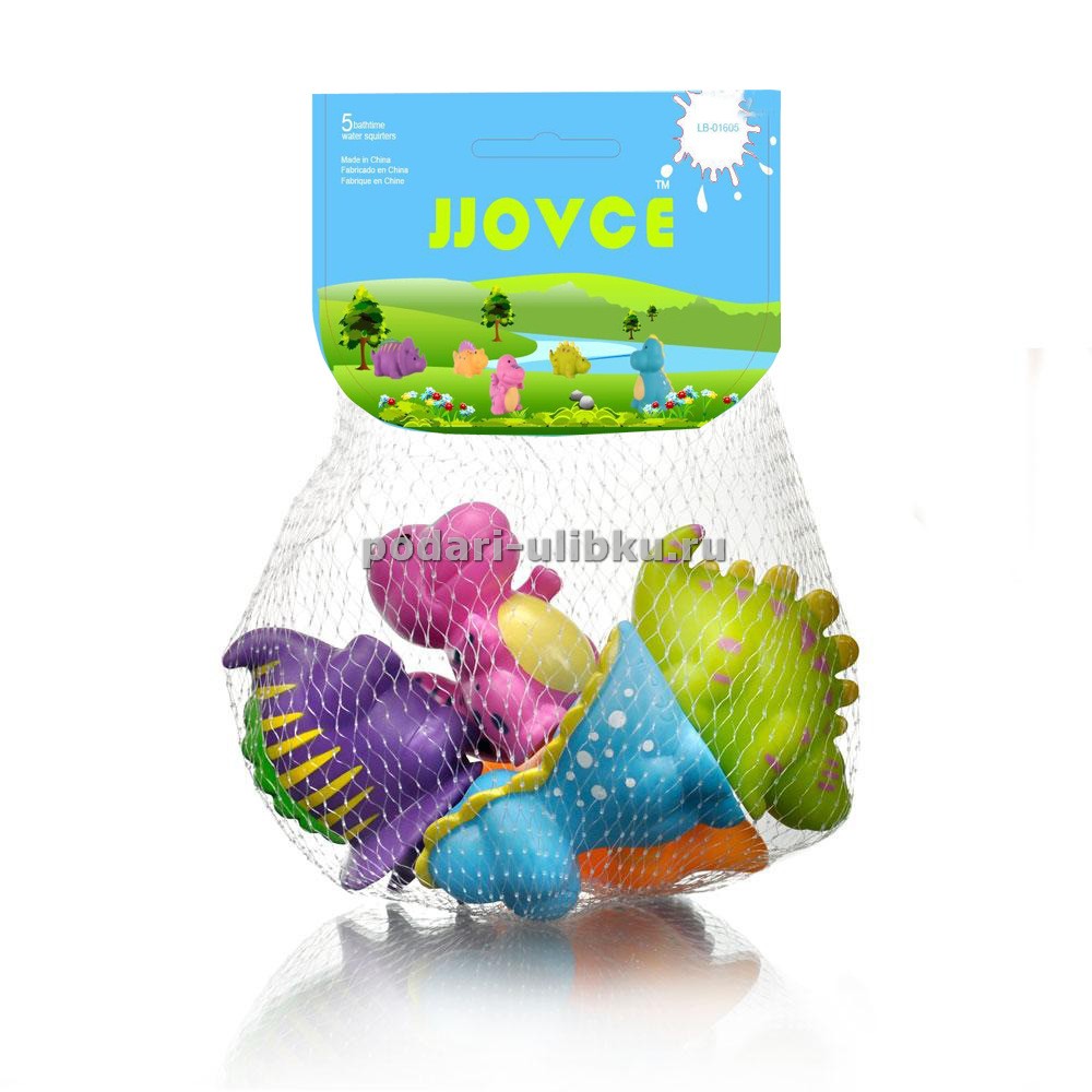 картинка Набор игрушек-брызгалок для ванны "Динозаврики" — Подари Улыбку