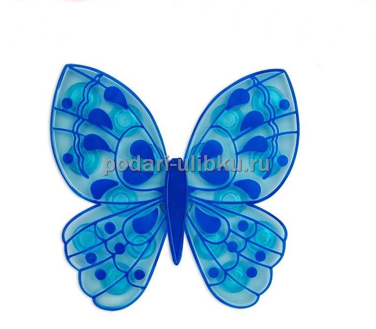 картинка Мини-коврик для ванной Valiant Бабочка Синяя — Подари Улыбку
