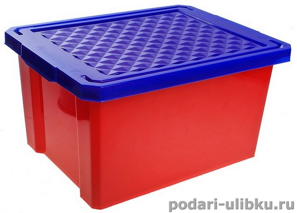Ящик - контейнер для игрушек 17 литров красный