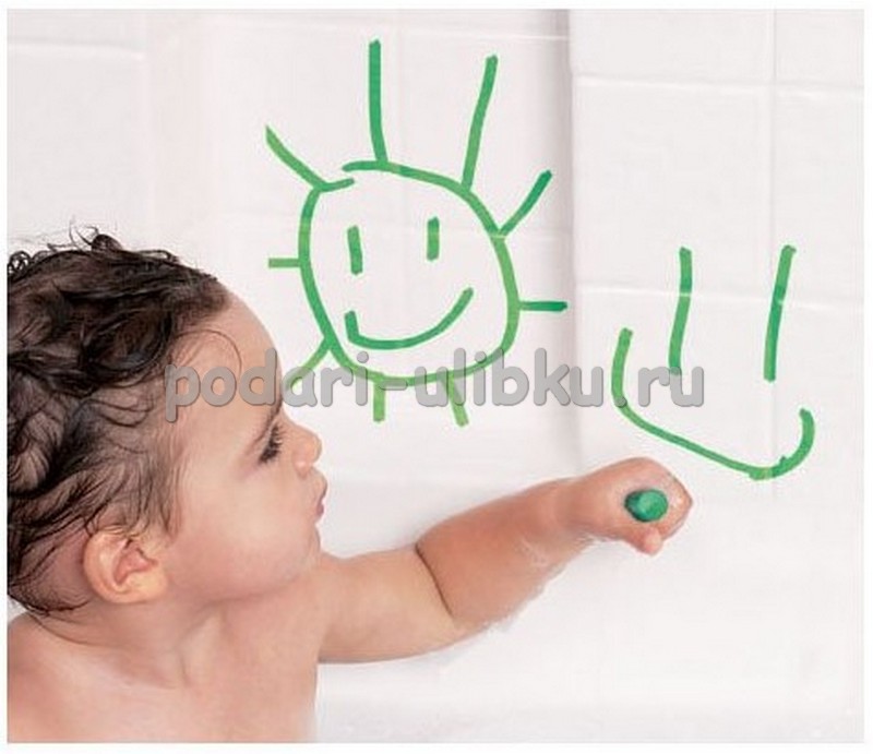 картинка Карандаши для рисования в ванной — Подари Улыбку