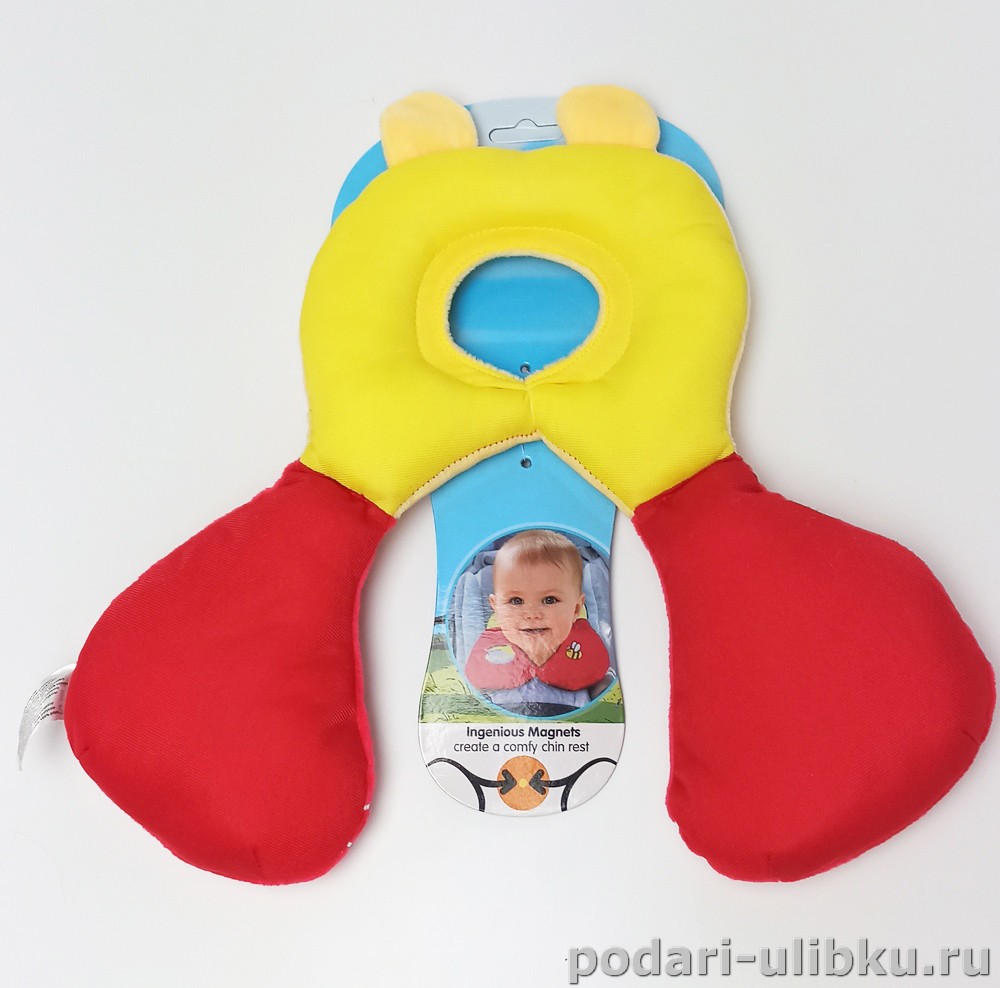 картинка Детская дорожная подушка - подголовник 2в1 Disney Pooh 1-5 лет — Подари Улыбку