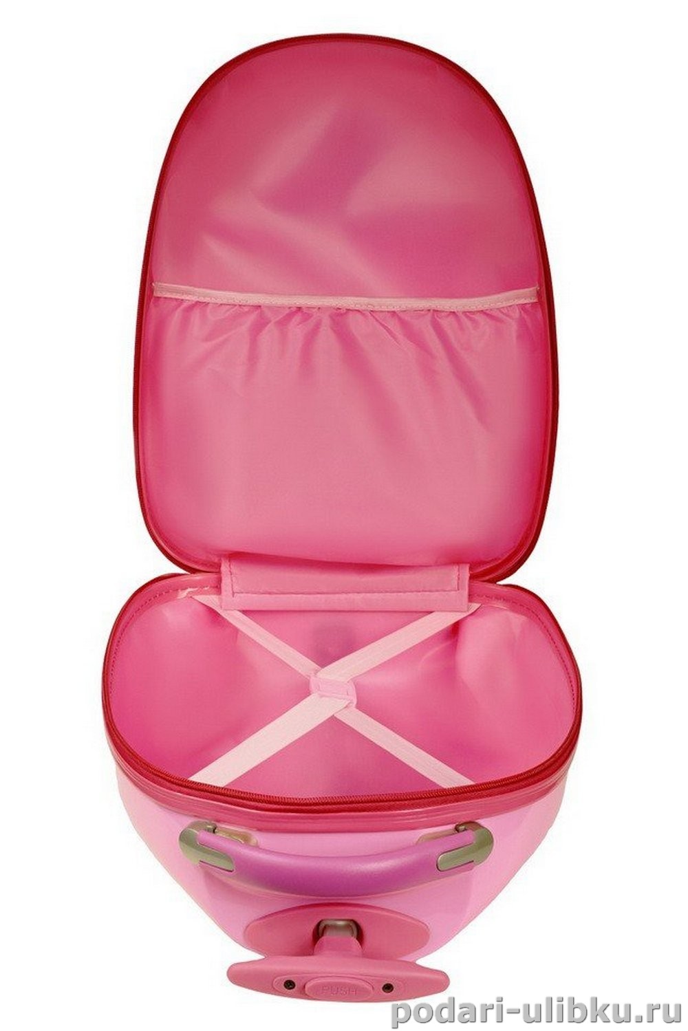 картинка Детский чемодан на колёсах с выдвижной ручкой "Hello Kitty - Хелло Китти" — Подари Улыбку