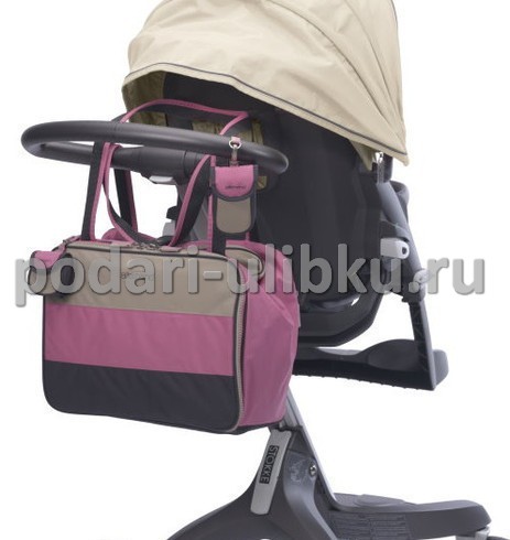 картинка Сумка для мамы и на коляску Allerhand. Розовая — Подари Улыбку