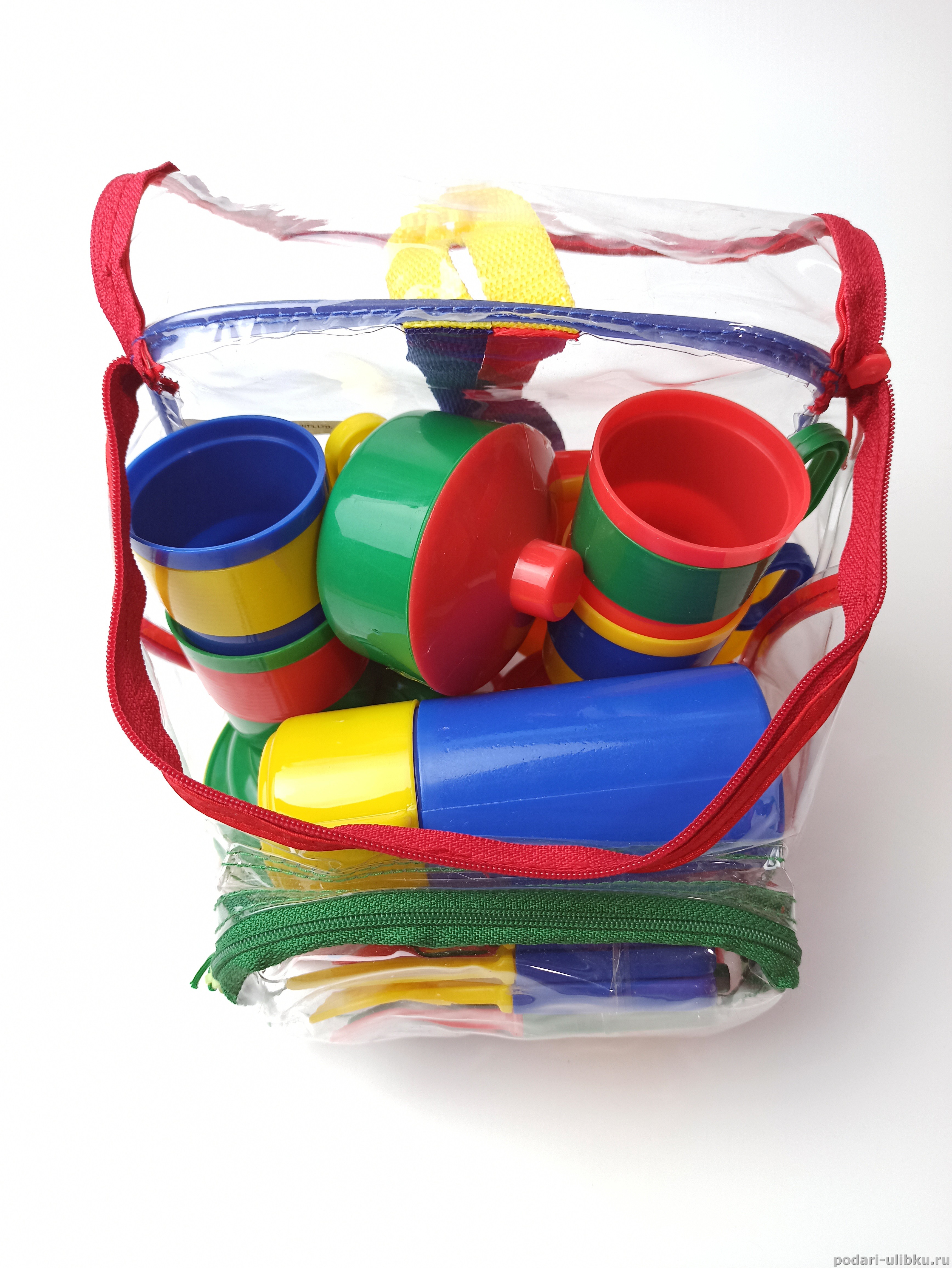 картинка Набор посуды для детской кухни "Мини" в рюкзачке на 4 персоны. — Подари Улыбку