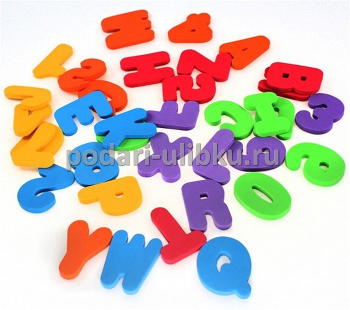 картинка Munchkin Игрушка для ванной Буквы и Цифры — Подари Улыбку