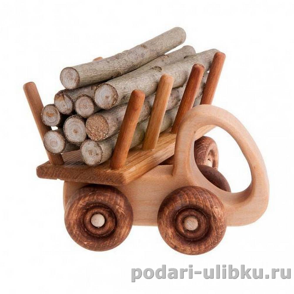 Деревянная игрушка Машинка Лесовоз, ТМ Леснушки