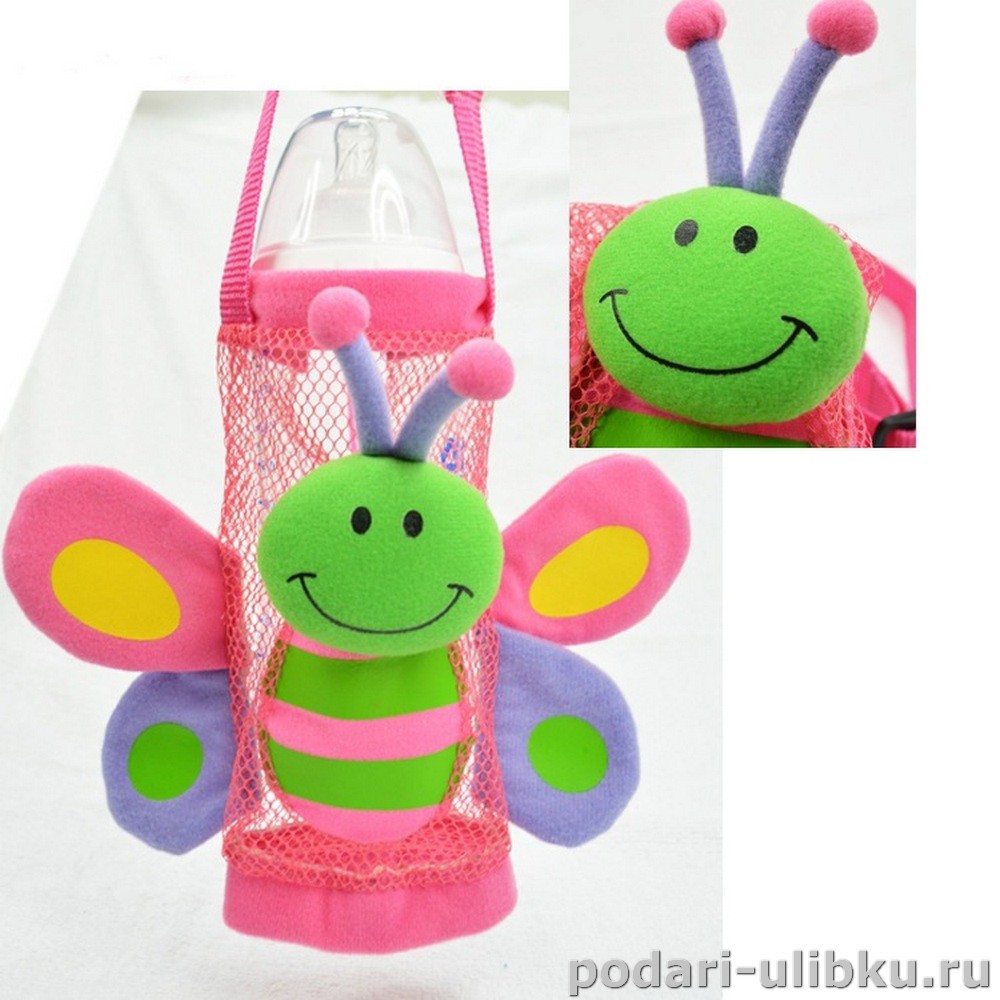 картинка Детская сумочка для бутылки "Бабочка" — Подари Улыбку