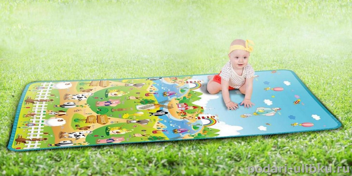 картинка Коврик игровой "Море и животные" для малышей (1,2х1,8 м) — Подари Улыбку