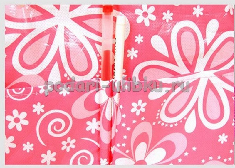картинка Сумка - органайзер с ручками, розовая — Подари Улыбку