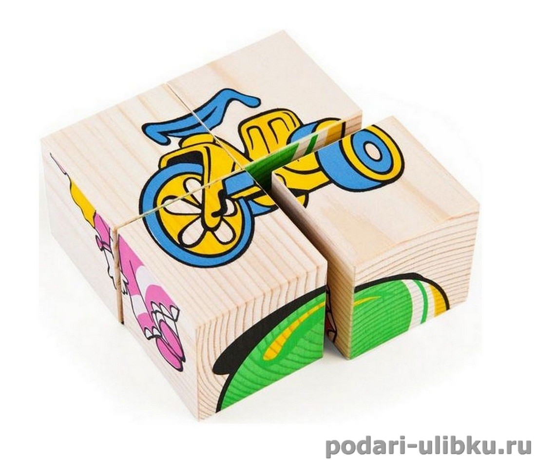 картинка Кубики Томик "Игрушки" 4 кубика — Подари Улыбку