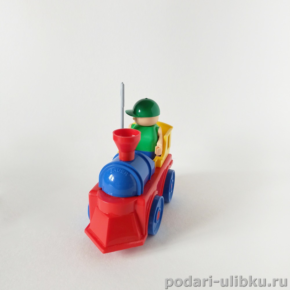картинка Конструктор Bauer Mini "Поезд с машинистом" — Подари Улыбку
