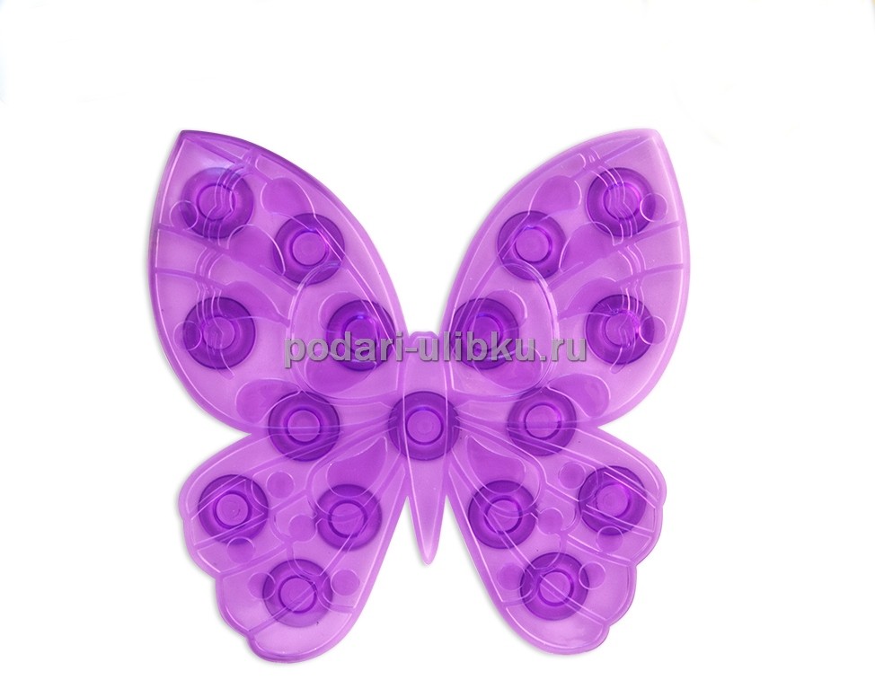 картинка Мини-коврик для ванной Valiant Мотылёк Фиолетовый — Подари Улыбку