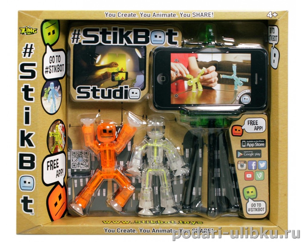 картинка Игровой набор Stikbot Studio "Анимационная студия" — Подари Улыбку