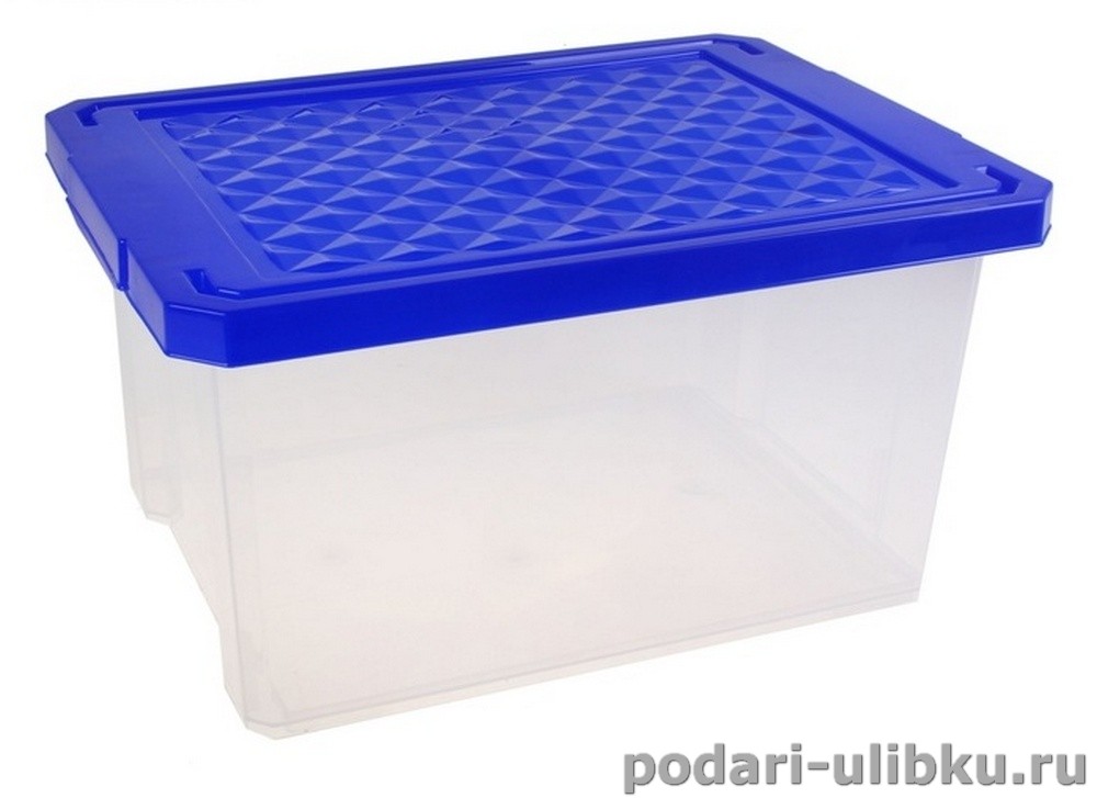 Ящик - контейнер для хранения X-BOX 17л синий лего