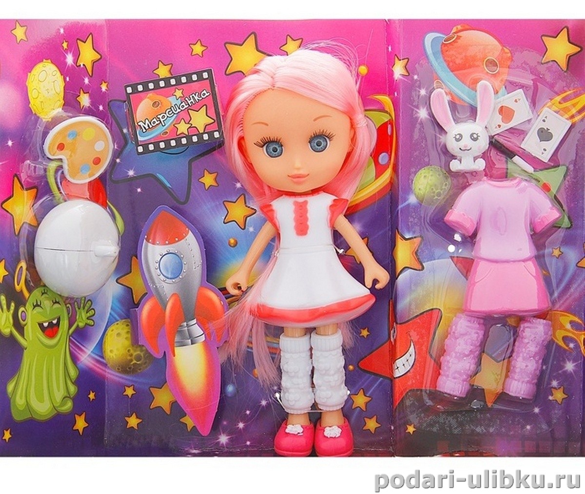 картинка Кукла "Марсианка" с аксессуарами — Подари Улыбку