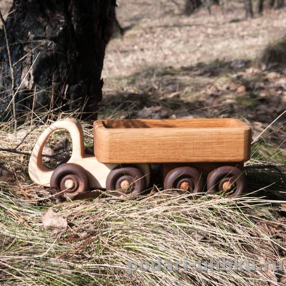 Деревянная игрушка Машинка Трейлер