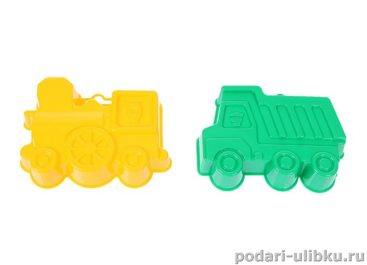 картинка Набор формочек "Самосвал и паровоз", цвета МИКС — Подари Улыбку