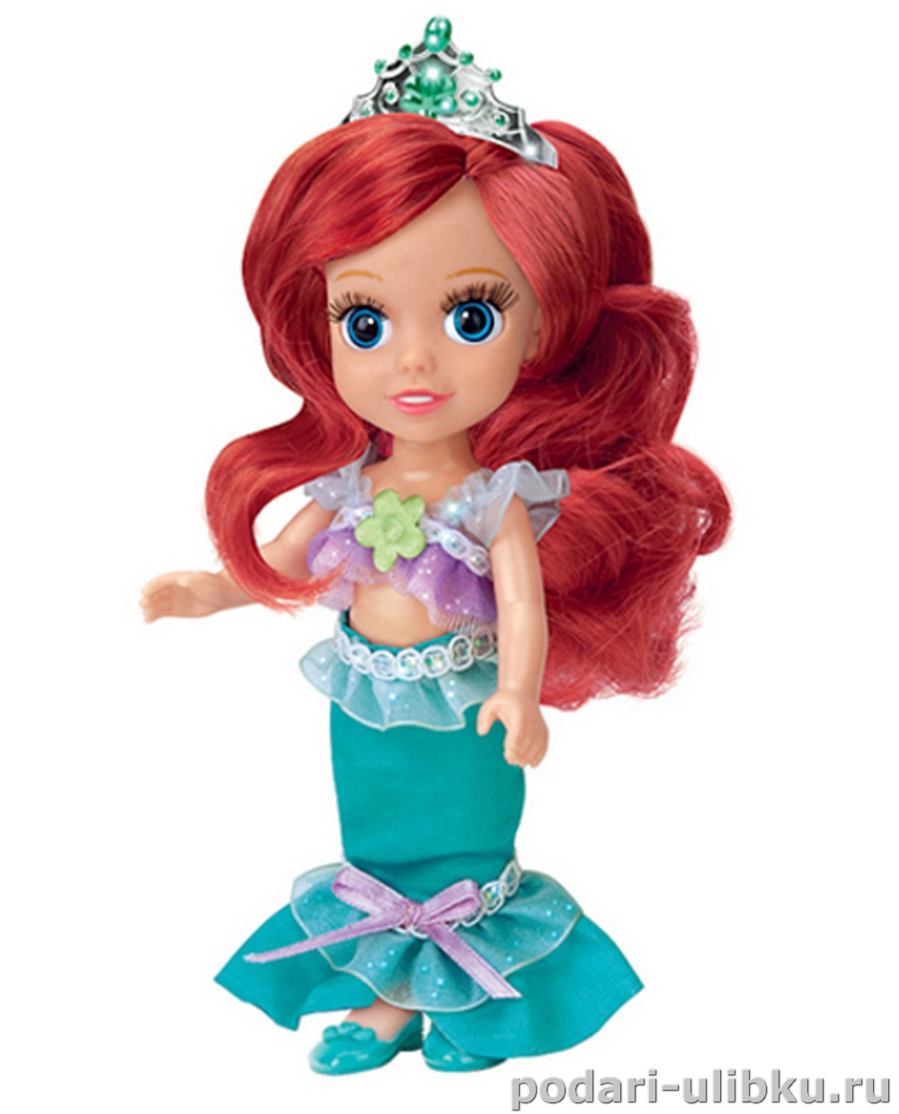 картинка Кукла Disney Princess Ариэль 15 см с озвучкой и аксессуарами — Подари Улыбку
