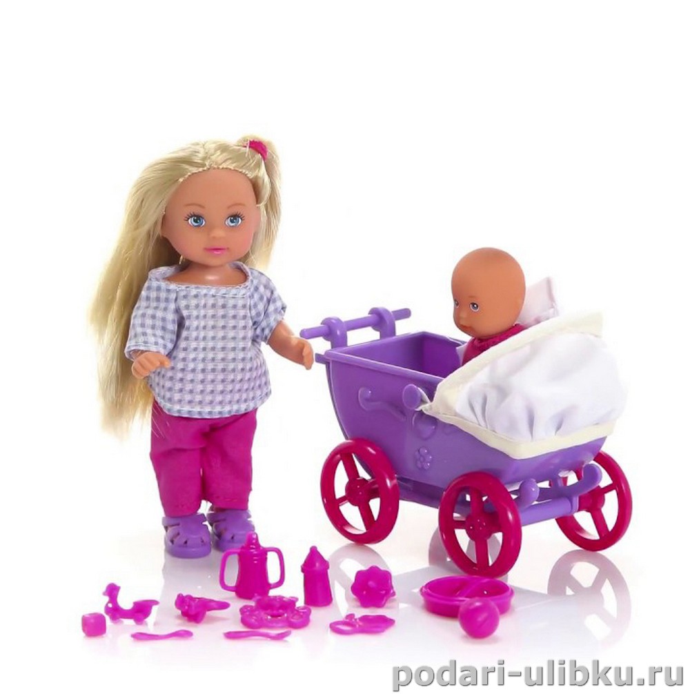 картинка Игровой набор Кукла Иви с коляской, малышом и аксессуарами. Evi Love от Simba — Подари Улыбку
