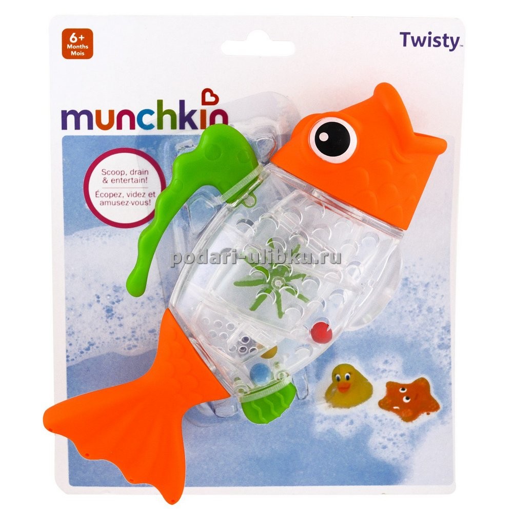 картинка Игрушка для ванны "Рыбка" Munchkin Twisty — Подари Улыбку