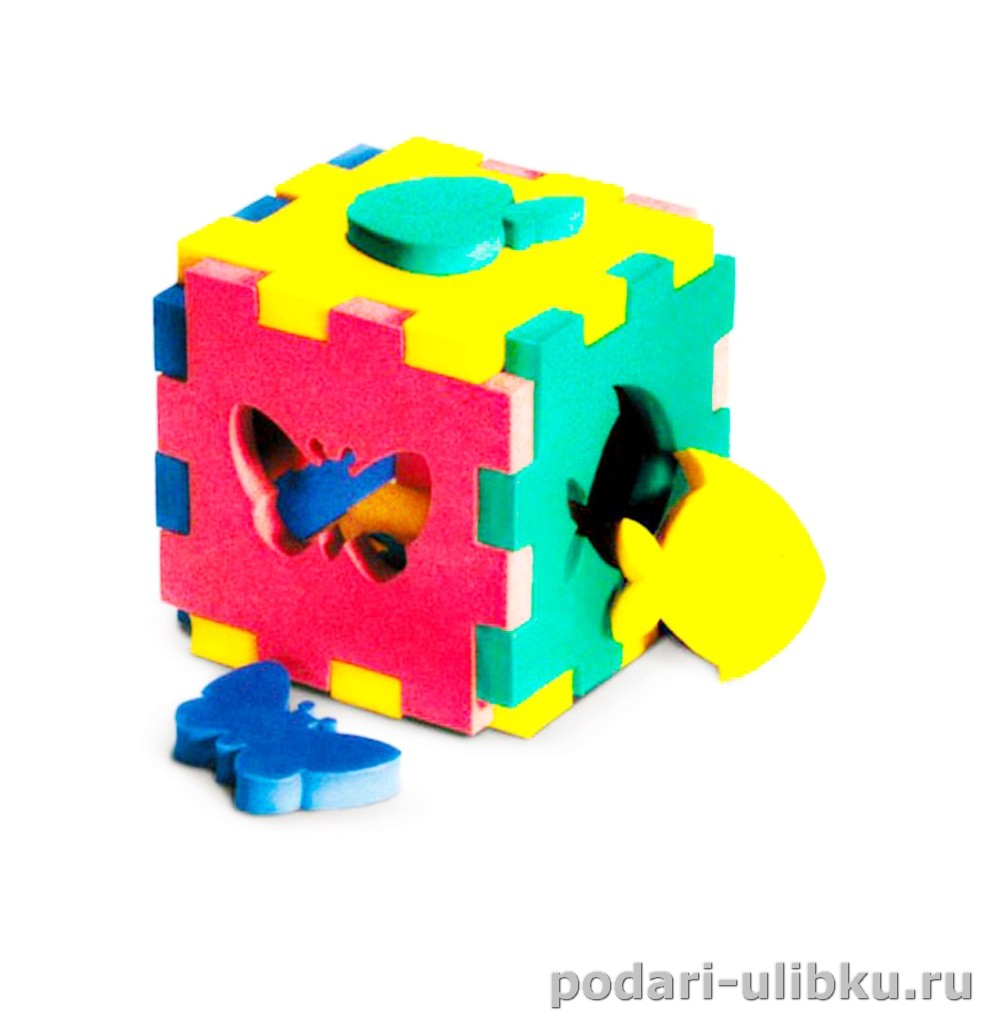 картинка Мягкий конструктор-мозаика 3D "Кубик ассорти", Флексика — Подари Улыбку