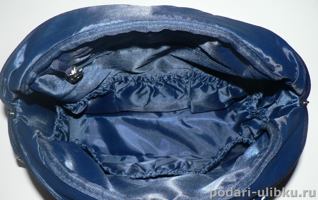 картинка Сумка - рюкзак для мамы Pannier, цвет темно-синяя в горох — Подари Улыбку